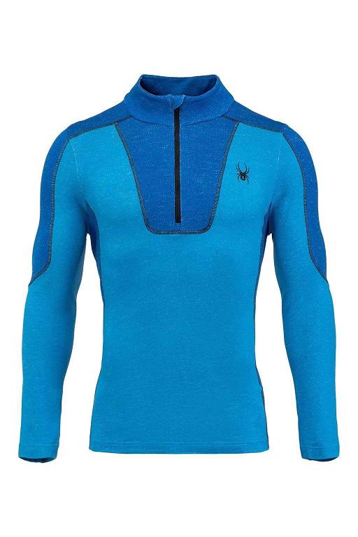 Camiseta Spyder Elevation Half Zip Baselayer Lagoon Para Hombre Mexico MX98264